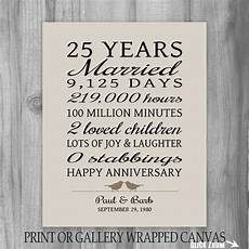 25 Wedding Anniversary Gift Ideas by 25 Year Anniversary Gift 25th Anniversary Print 25 Wedding Anniversary Gift Ideas