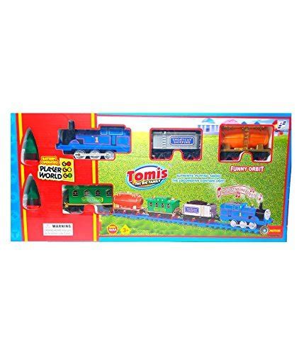 Buy TEMSON Babytintin Toy Train with Smoke Emits Light and Sound Train ...