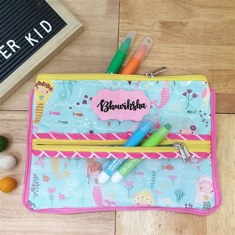 Double Zip Pencil Pouch – Rosada Baby