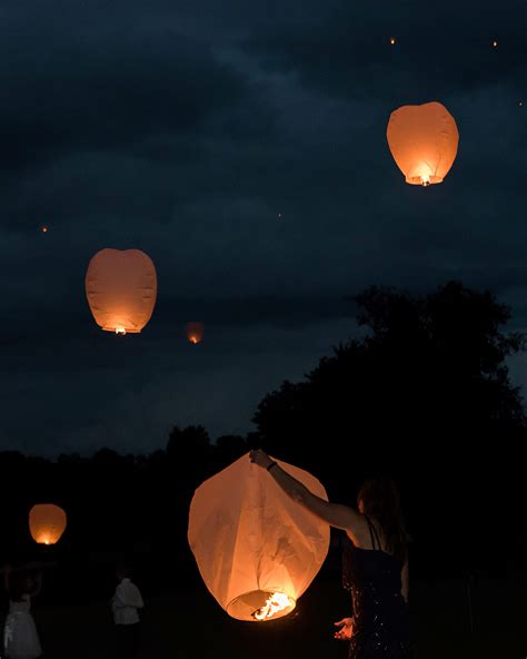 Lanterns In The Night Sky at Anthony Bohnsack blog