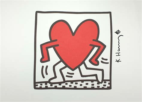 Keith Haring Running Heart