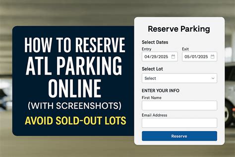 Reserve Parking at ATL Airport - Step-by-Step Guide (2025)