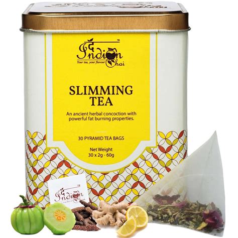 The Indian Chai - Slimming Tea 30 Pyramid Tea Bags - Rejuvenating ...
