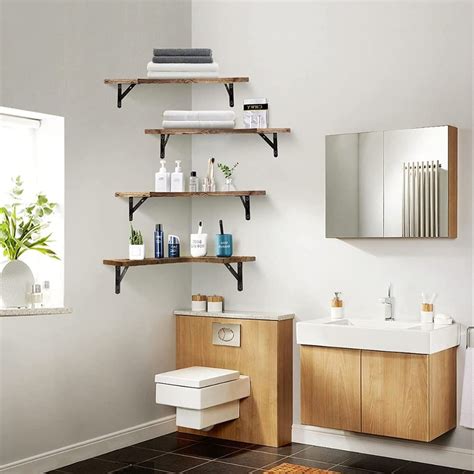 30 Outstanding Floating Shelves Bathroom Ideas