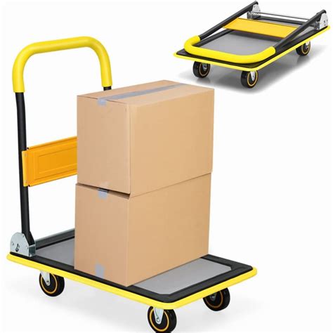 Buy GiantexUKFolding Hand Sack Truck, 150KG/300KG Capacity Heavy Duty ...