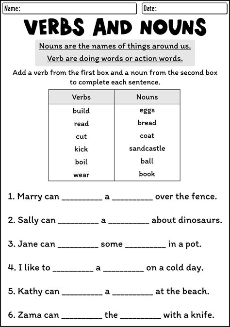Verbs And Nouns