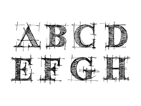 S Alphabet Sketch