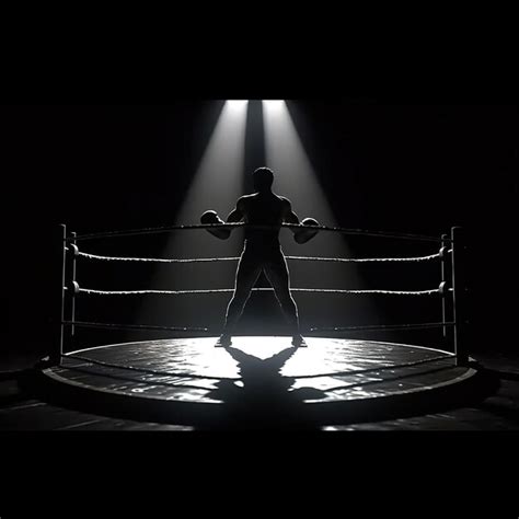 Back view of professional boxer | Premium AI-generated image