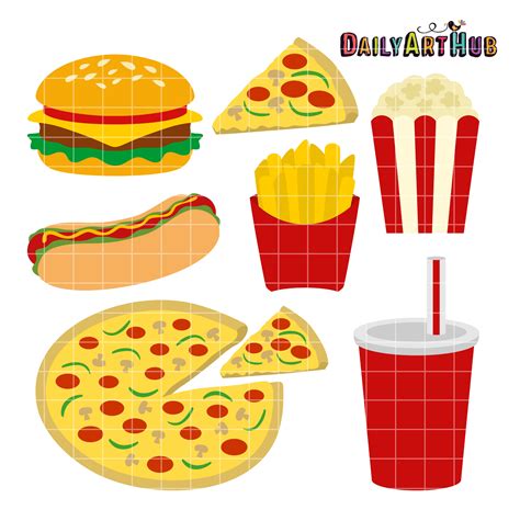 Fast Food Clip Art Set – Daily Art Hub – Free Clip Art Everyday