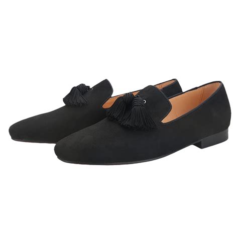 Black Suede Loafers For Men