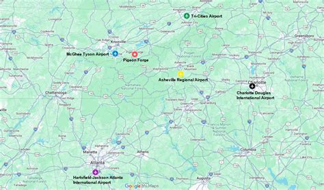 The 5 closest airports to Pigeon Forge, TN