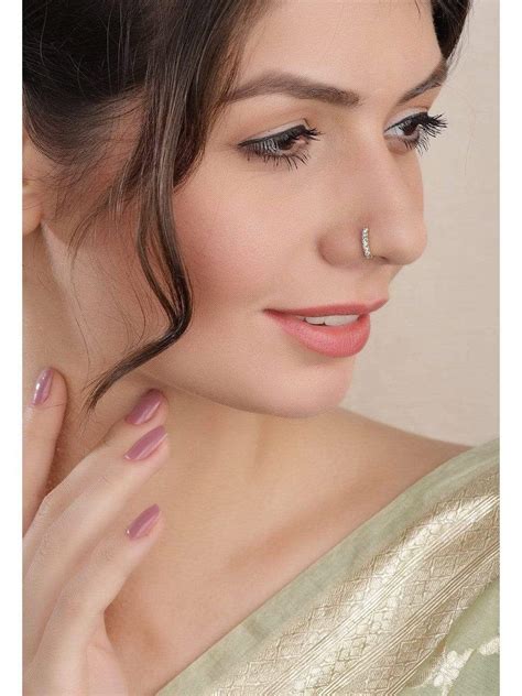 Rubans Gold Plated Handcrafted Zircon Stone Nose Clip