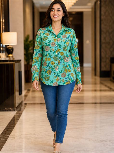 Cotton Printed Collar Shirts – SaavStore