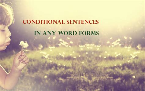 7 Contoh Bentuk Kata Conditional Sentences in Any Word Forms