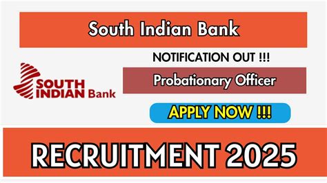 South Indian Bank Probationary Officer Recruitment 2025 Out - Apply ...
