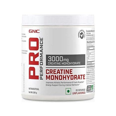GNC Pro Performance Creatine Monohydrate Boosts Athletic Performance ...