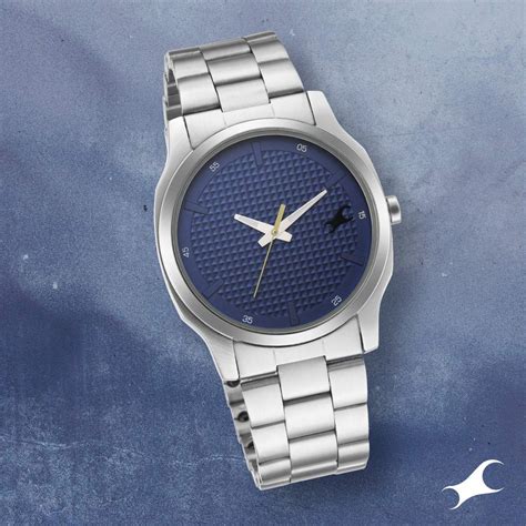 Buy Online Fastrack Stunners Quartz Analog Blue Dial Metal Strap Watch ...
