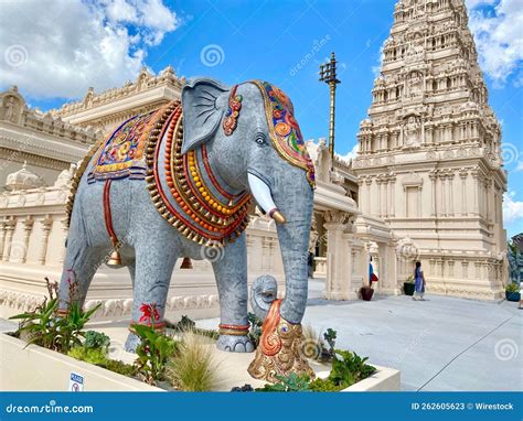 Vertical Shot of an Elephant Statue at Historic Karya Siddhi Hanuman ...