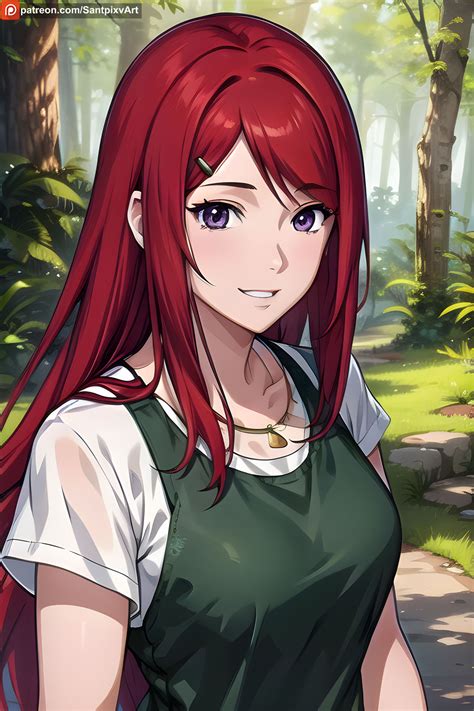 Kushina Uzumaki in Forest - Naruto by Santpixv on DeviantArt