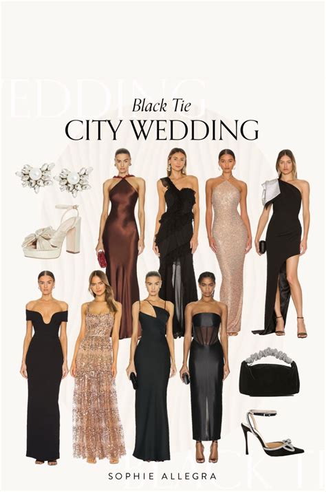 Black Tie CITY WEDDING | Black tie wedding guest dress, Black tie ...
