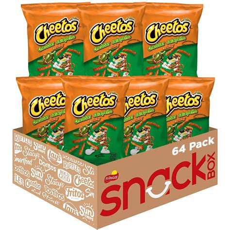 Cheetos Cheese Flavored Snacks Cheddar Jalapeno Crunchy 2 Ounce Pack ...