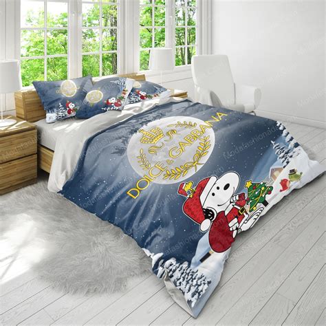 Snoopy Dog Dolce & Gabbana Merry Christmas Bedding Sets - Luxury ...