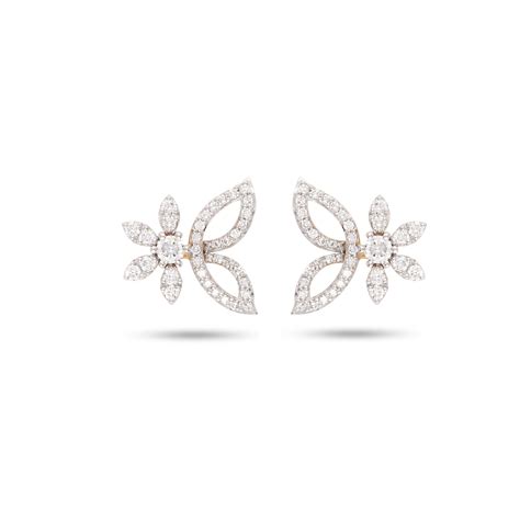 Flower Cluster Diamond Earrings – SYNDIORA