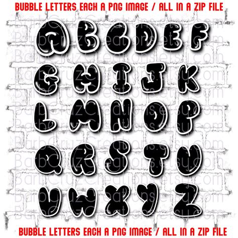 Bubble Font Images, Fat, Graffiti Letters, Airbrush Alphabet, Airbrush ...