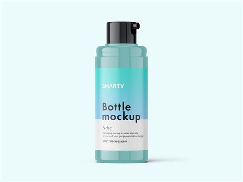 Free Glossy Small Airless Bottle Mockup PSD - Good Mockups