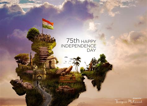 75th happy independence day of INDIA ( concept artwok ) | Behance