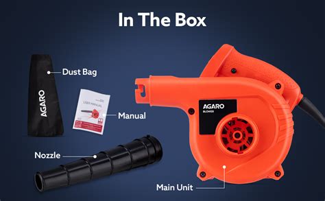 AGARO Regency Electric Air Blower, 600W, 13,000 RPM, 2.8 m³/min Airflow ...