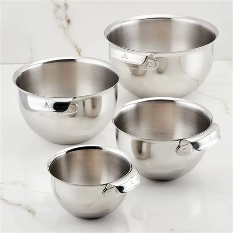 Stainless Steel Mixing Bowl Set, 4-Piece – Hestan Culinary