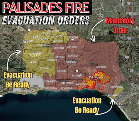 Evacuation Orders Issued in Santa Monica and Pacific Palisades as ...
