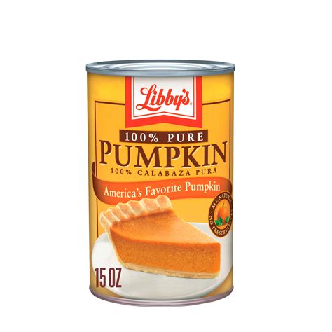 Libby's 100% Pure Canned Pumpkin all natural no preservatives, 15 oz ...