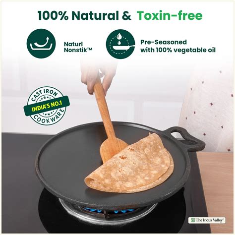 Buy Cast Iron Dosa Tawa with Free Flip Online at Best Prices In India ...