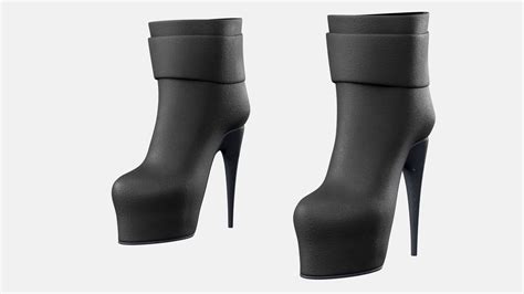 3D model Female Ankle Boots VR / AR / low-poly | CGTrader