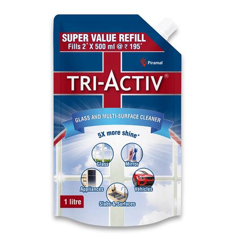Glass & Multi-Surface Cleaner Liquid | Tri-Active | Wellify