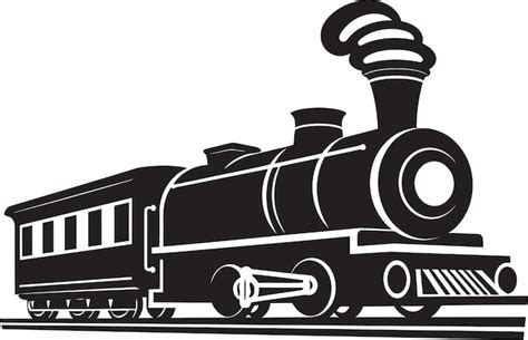 Black Vector Historic Rails Icon Old World Train Routes Vector Design ...