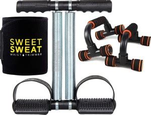 SIDHMART Tummy Trimmer & Push Up Stand Steel & Sweat Belt (3PC SET ...