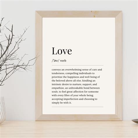Love Dictionary Definition Printable, Definition Wall Art Print, Gift ...
