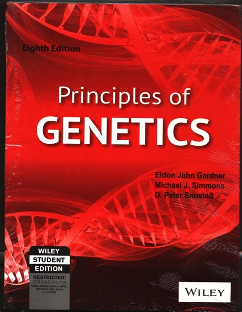 Principles Of Genetics 8 Edition - Buy Principles Of Genetics 8 Edition by Eldon John Gardner ...