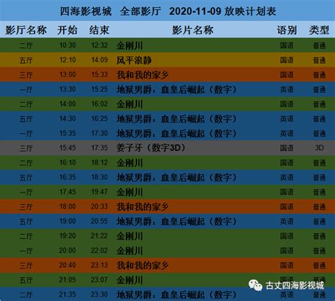 3D数字影院放映时刻表（2019.6.12—6.16）-南京科技馆