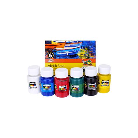 Nova Color Acrylic Paint Set of 6 x 30 ml Jars – Bayan eShop