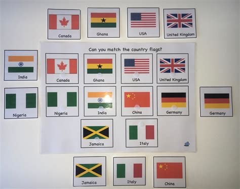 Flag Matching Game, Country Flags, Countries Game, World Flags, Countries of the World, EYFS ...