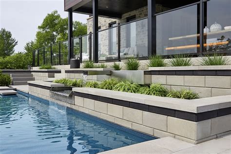 Retaining Wall Ideas | Inground pool landscaping, Pool landscaping ...