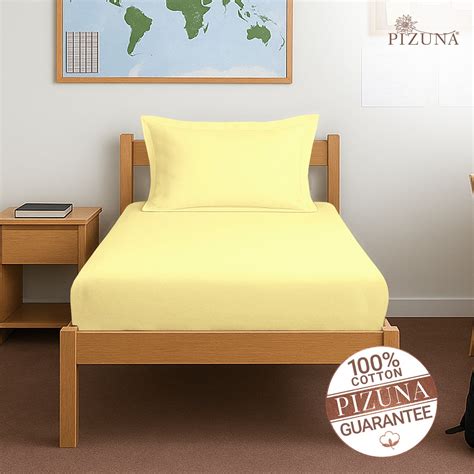 Pizuna 400 Thread count 100% Natural Cotton Fitted Sheet – Pizuna Linens