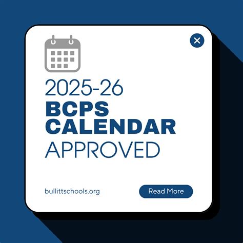 Bullitt County Public Schools | 📅 BCPS 2025-2026 School Calendar ...
