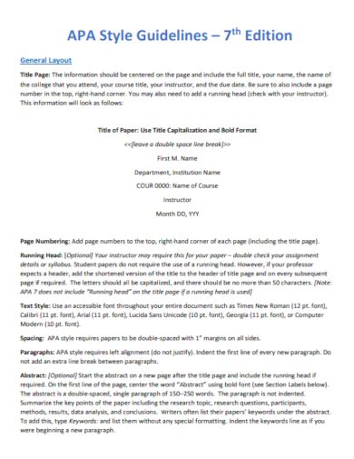 APA Style Paper Example 的图像结果