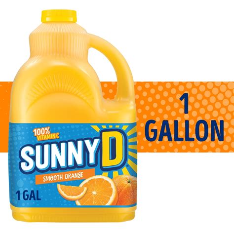 Smooth Orange Juice Drink, 1 Gallon Bottle, 5 Percent Fruit Juice, 100 ...