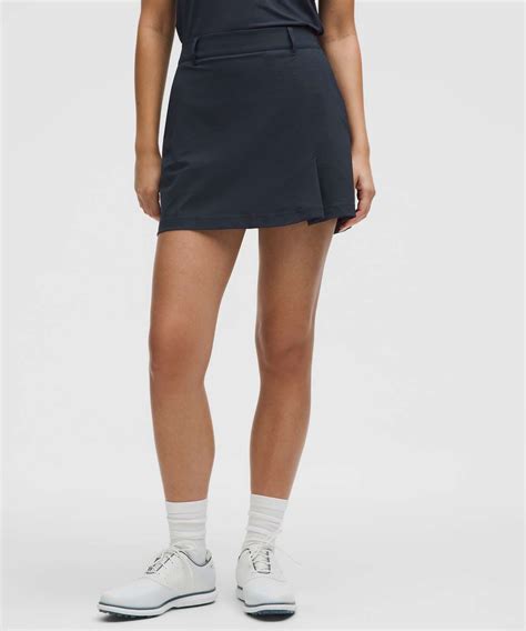 Lululemon Stretch Twill Front Pleat Golf Skirt - True Navy - lulu fanatics